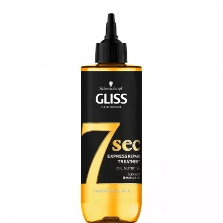 Schwarzkopf Gliss 7sec Express Repair Treatment Oil Nutritive ekspresowa kuracja do włosów przesuszonych i matowych 200ml