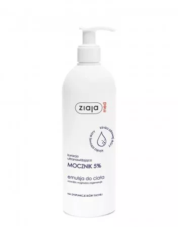 Ziaja Med Kuracja Ultranawilżająca Mocznik, 5% emulsja do ciała, 400ml