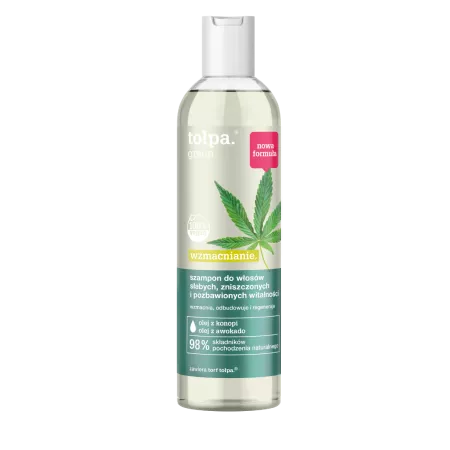 Tołpa Green, wzmacniający szampon do włosów słabych, zniszczonych i pozbawionych witalności, 300ml