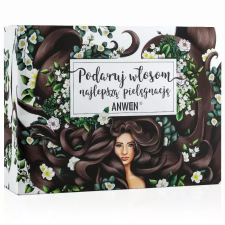 Anwen, Zestaw podarunkowy, serum Happy Ends + szampon Hair Me More + maska Nothing Sili