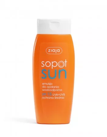 Ziaja Sopot Sun, wodoodporna emulsja do opalania SPF15, 150ml
