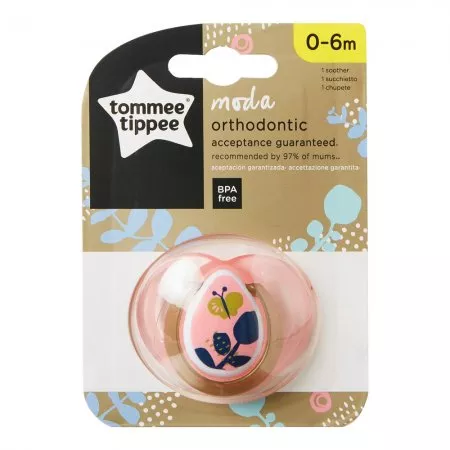 Tommee Tippee Moda smoczek uspokajający dla dzieci 0-6m Girl