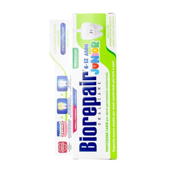 Biorepair Junior pasta do zębów dla dzieci bez fluoru 6-12 lat Miętowa 75ml