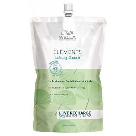 Wella Elements Calming, szampon kojący do wrażliwej skóry głowy, refill, 1000ml