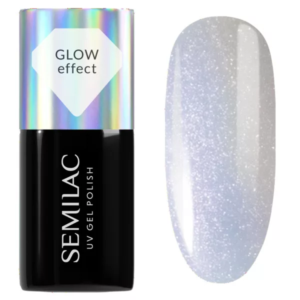 Semilac, lakier hybrydowy, 7ml, 986 Milky Blue Glow