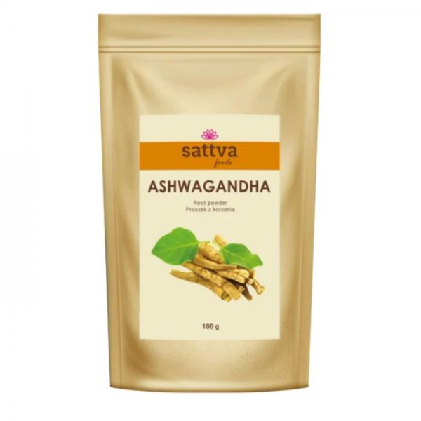 Sattva Ashwagandha proszek z korzenia suplement diety 100g