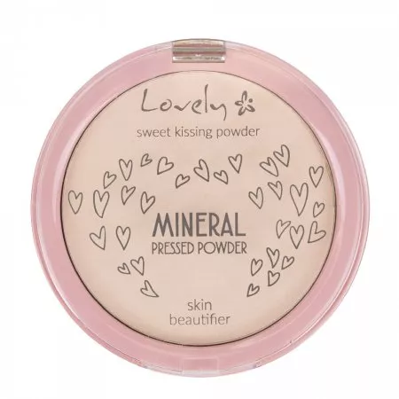 Lovely Mineral Pressed Powder transparentny silnie matujący fikser mineralny do twarzy 10g