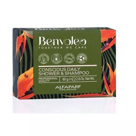 Alfaparf Milano Benvoleo, szampon i mydło w kostce 3w1, 80g