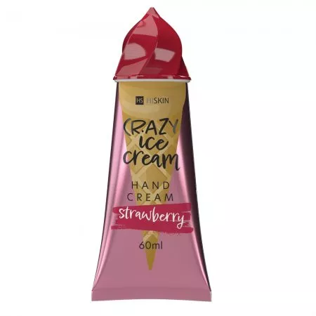 HiSkin Crazy Ice Cream krem do rąk Truskawka 60ml