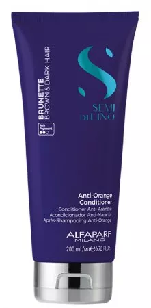 Alfaparf Milano Semi Di Lino Brunette, odżywka redukująca pomarańczowe odcienie dla brunetek, 200ml
