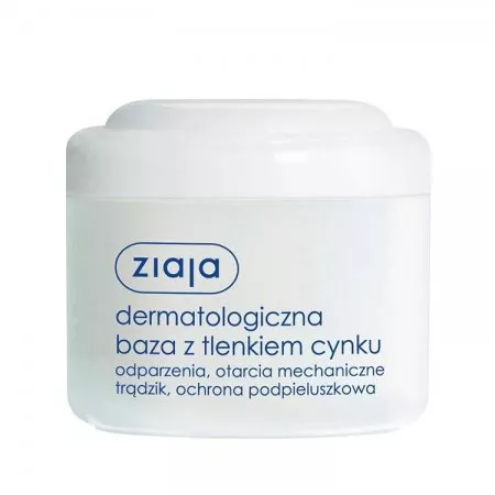 Ziaja, dermatologiczna baza z tlenkiem cynku, 80ml