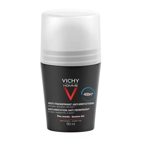 Vichy Homme Anti-Perspirant Sensitive Skin 48h antyperspirant w kulce do skóry wrażliwej 50ml (M)