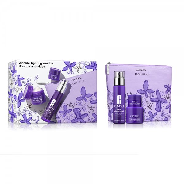Clinique Wrinkle Fighting Routine zestaw korygujące serum do twarzy 30ml + przeciwzmarszczkowy krem do twarzy 15ml + przeciwzmarszczkowy krem pod oczy 5ml