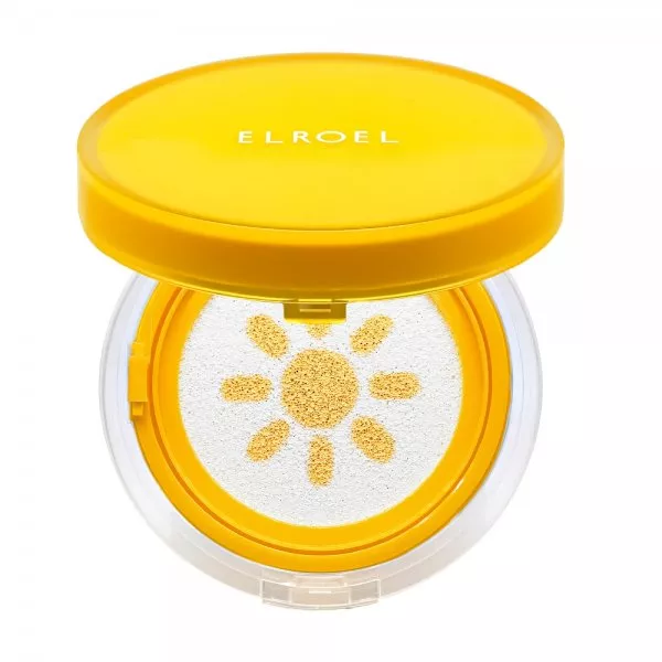 Elroel Pang Pang Yellow Sun Cushion Plus krem przeciwsłoneczny do twarzy w formie poduszeczki SPF50+ 15g