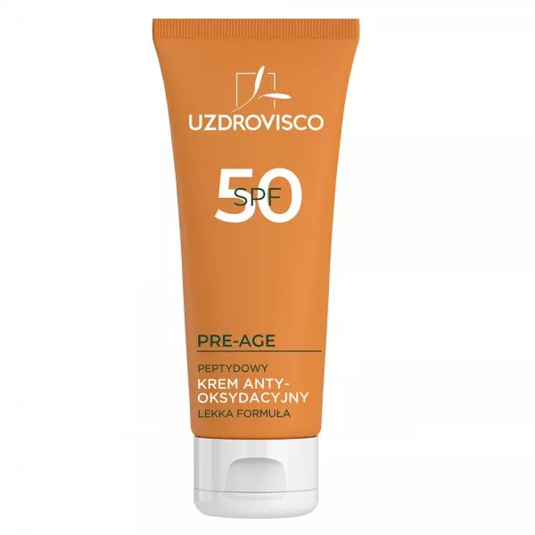 Uzdrovisco Pre-Age SPF 50 peptydowy krem antyoksydacyjny przeciw przebarwieniom 50ml
