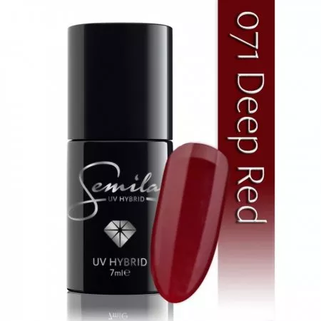 Semilac lakier hybrydowy 071 Deep Red, 7ml