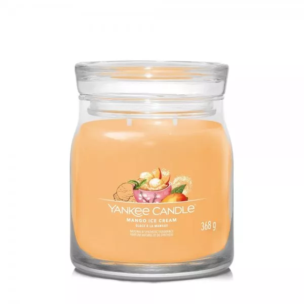 Yankee Candle Średnia świeca zapachowa Mango Ice Cream 368g