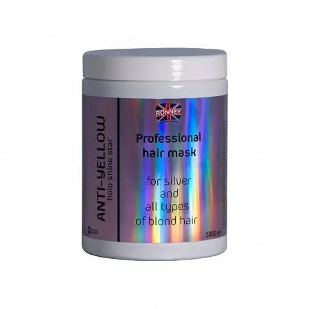 Ronney HoLo Shine Star, Maska do włosów blond, rozjaśnianych i siwych, 1000ml