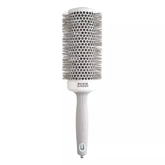 Olivia Garden Expert Blowout Speed Wavy Bristles, szczotka do suszenia włosów, White&Grey 55mm