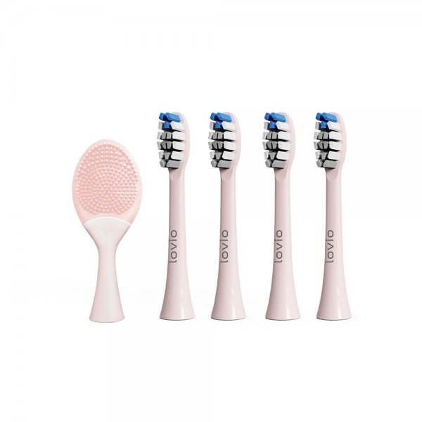 Lovio SonicProtect PRO końcówki do szczoteczki sonicznej średnia twardość Różowe LVTB124PK-HM 5szt