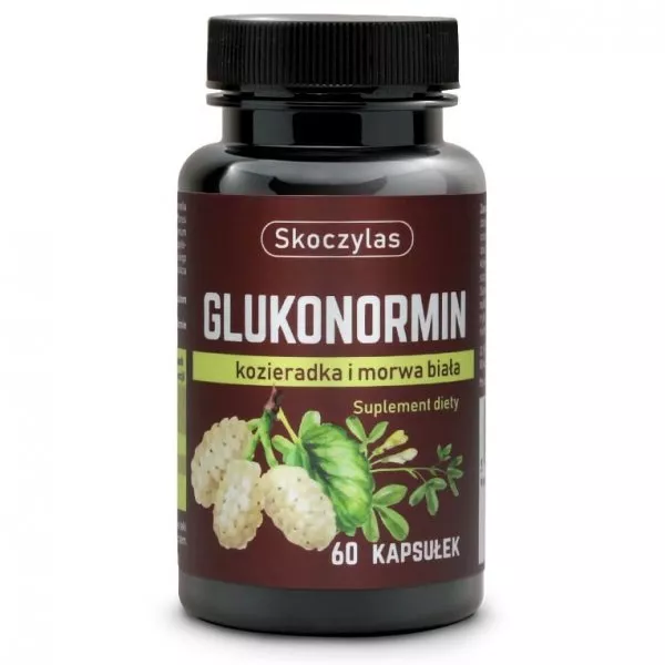 Skoczylas Glukonormin kozieradka i morwa biała suplement diety 60 kapsułek