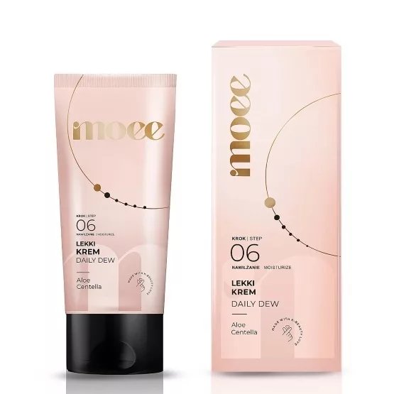 Moee Daily Dew, nawadniający krem do twarzy z aloesem i wąkrotką azjatycką, 50ml