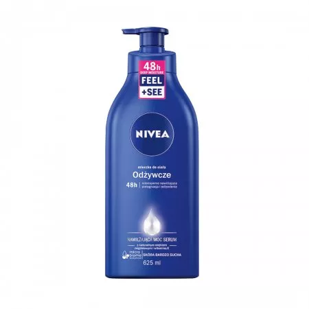 Nivea Nawilżająca Moc Serum odżywcze mleczko do ciała z pompką 625ml