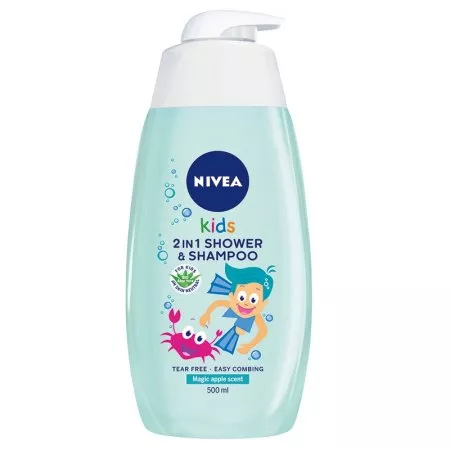 Nivea Kids żel do mycia ciała 2w1 dla dzieci o zapachu jabłkowych karmelków 500ml