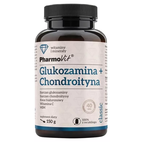 Pharmovit Glukozamina + Chondroityna suplement diety 150g