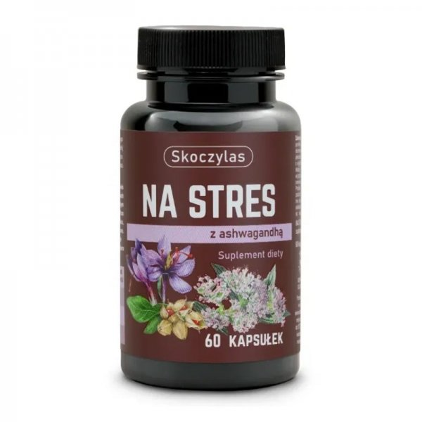 Skoczylas Na Stres ashwagandha + szafran + kozłek lekarski suplement diety 60 kapsułek
