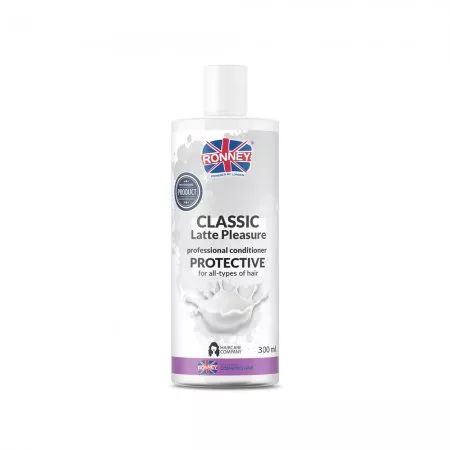 Ronney Professional Conditioner Classic Latte Pleasure Protective, Odżywka ochronna do każdego rodzaju włosów 300ml