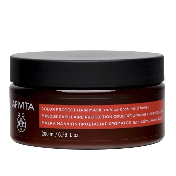 Apivita Color Protect Hair Mask maska chroniąca kolor włosów z proteinami quinoa i miodem 200ml