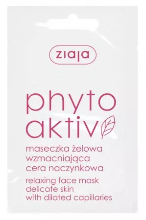 Ziaja Phytoaktiv, żelowa maseczka wzmacniająca do cery naczyniowej, 7ml