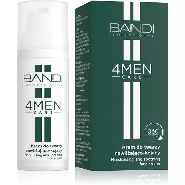 Bandi 4MEN Care, krem do twarzy nawilżająco-kojący, 50ml