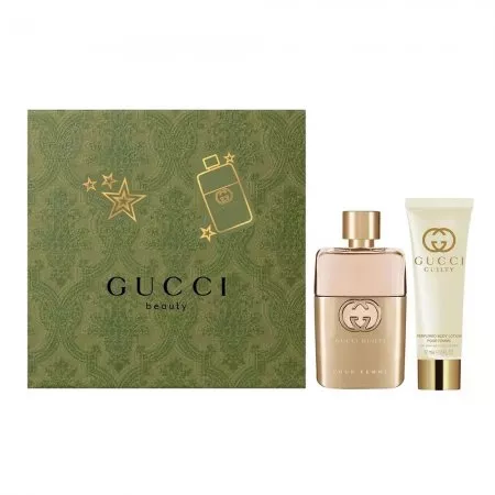 Gucci Guilty Pour Femme zestaw woda perfumowana spray 50ml + balsam do ciała 50ml (W)