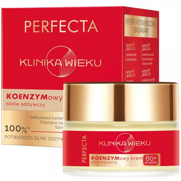 Perfecta Klinika Wieku koenzymowy krem silnie odżywczy na dzień 80+ 50ml
