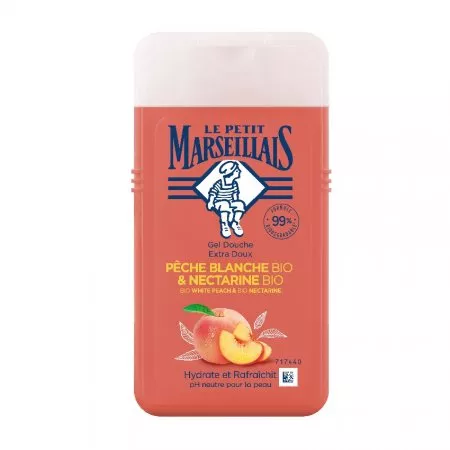 Le Petit Marseillais Żel pod prysznic Biała Brzoskwinia Bio i Nektarynka Bio 250ml