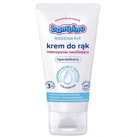 Bambino Rodzina krem do rąk hiperdelikatny, dla dzieci i dorosłych, 75ml