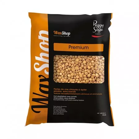 Peggy Sage, perełki wosku do depilacji na gorąco do każdego typu skóry, złote, 800g