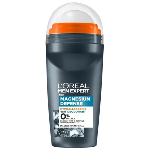 L'Oreal Paris Men Expert Magnesium Defense Hipoalergiczny dezodorant Roll-On, 50ml