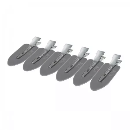 Fox Earth Colors, metalowe spinki do włosów, szare, 6 szt.