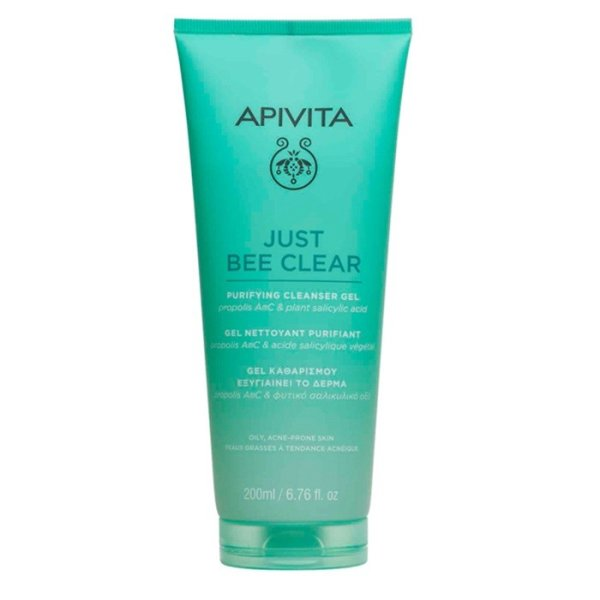Apivita Just Bee Clear Purifying Cleansing Gel żel oczyszczający do cery tłustej i trądzikowej 200ml