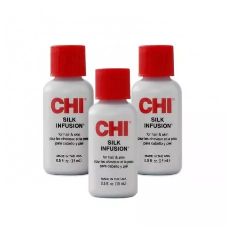 CHI Silk Infusion, odżywczy jedwab do włosów, wielopak, 3x15ml
