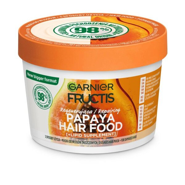 Garnier Fructis Papaya Hair Food regenerująca maska do włosów zniszczonych 400ml