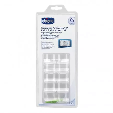 Chicco Safe zatyczki do gniazdka elektrycznego (10A) 6m+ 10szt