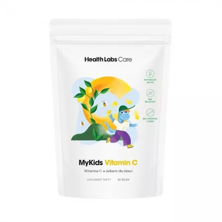HealthLabs MyKids Vitamin C wegańska witamina C w żelkach dla dzieci suplement diety 60 żelek