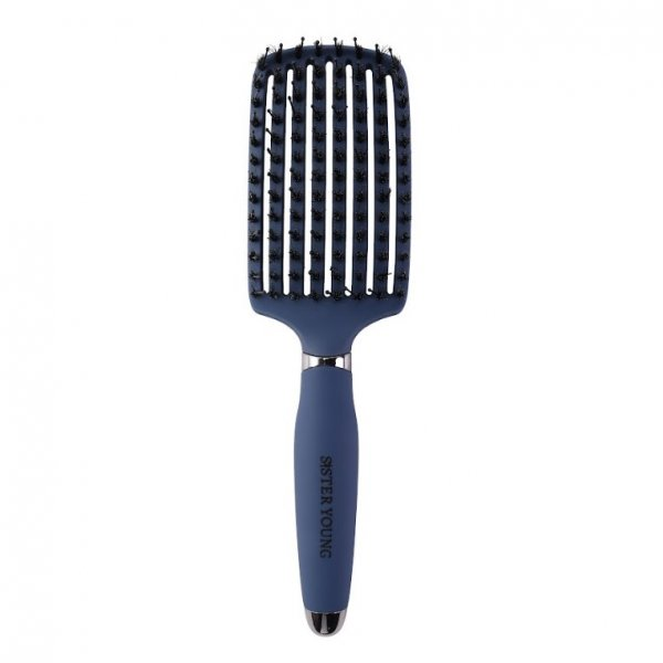 Sister Young Ovia Hair Brush szczotka do włosów z włosiem dzika Blue