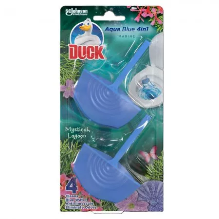 Duck Aqua Blue 4w1 Mystical Lagoon - podwójna zawieszka do toalet, 2szt.