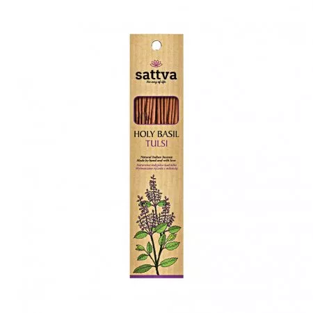 Sattva Natural Indian Incense naturalne indyjskie kadzidełko Tulsi 15szt