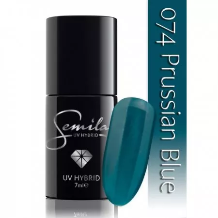 Semilac lakier hybrydowy 074 Prussian Blue, 7ml